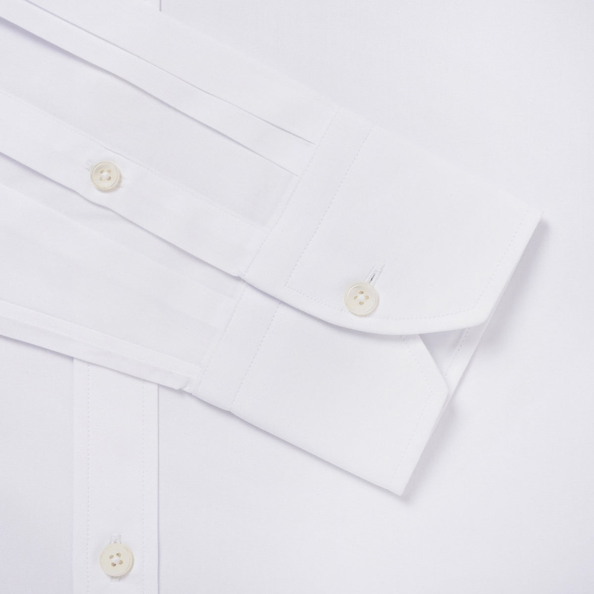 White Classic Fit Poplin Formal Shirt