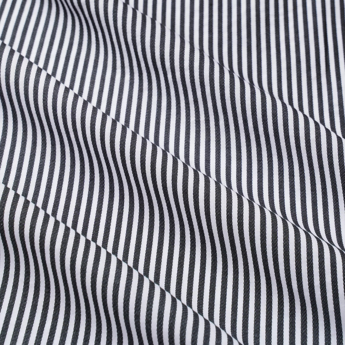 Black & White Tailored Fit Capri Stripe Shirt Formal Shirt