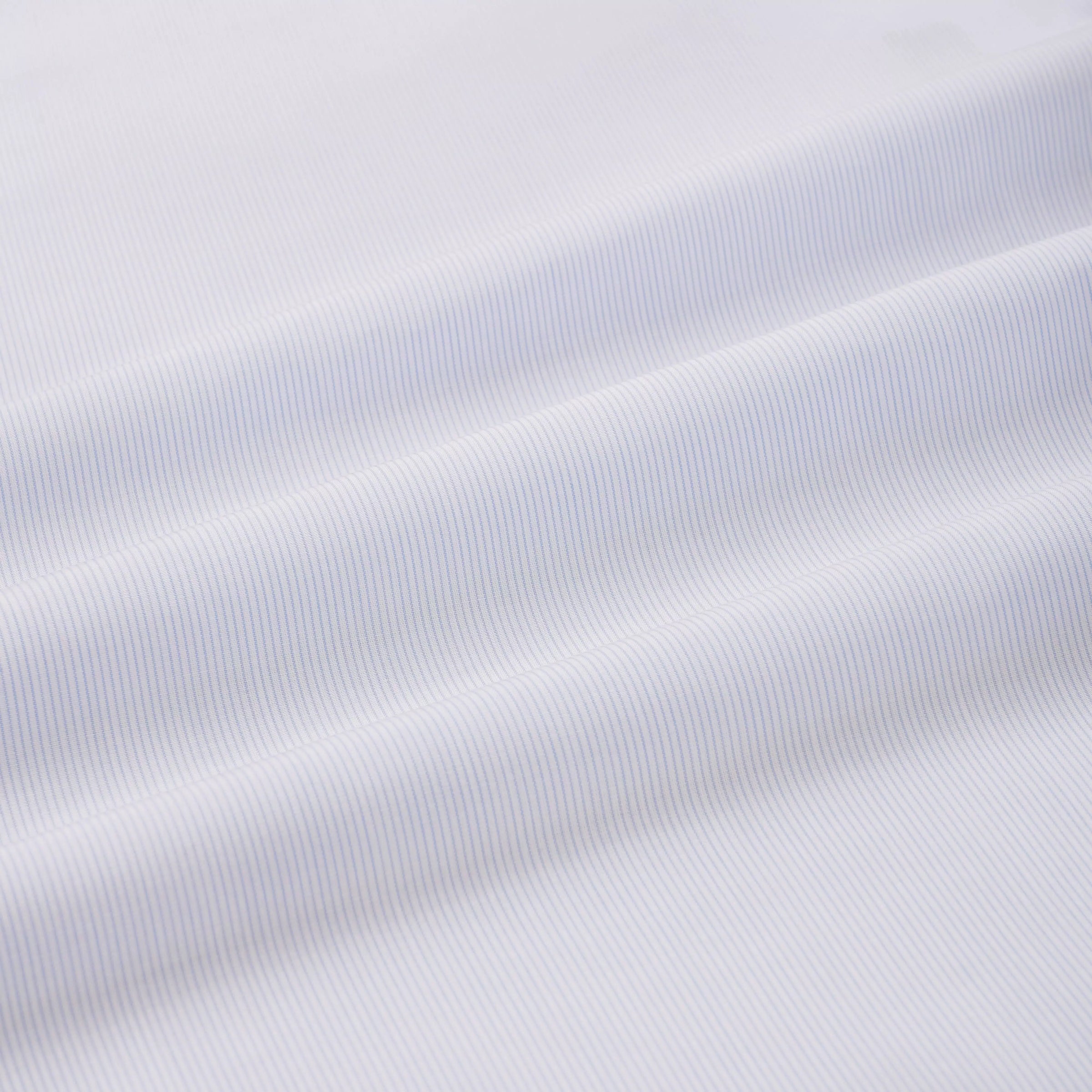 Pale Blue & White Slim Fit Double Cuff Pin Stripe Formal Shirt